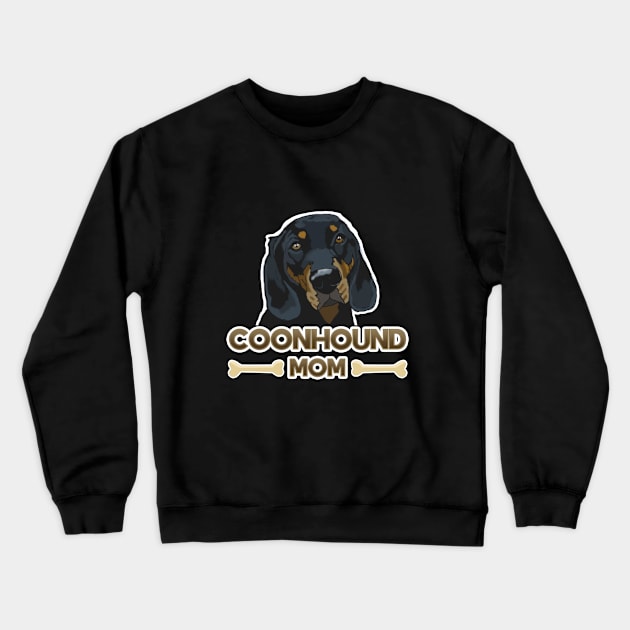 Coonhound - Coonhound Mom Crewneck Sweatshirt by Kudostees